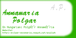 annamaria polgar business card